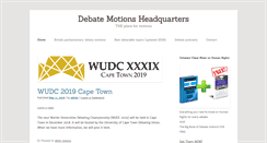 Desktop Screenshot of debate-motions.info