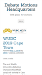 Mobile Screenshot of debate-motions.info