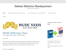 Tablet Screenshot of debate-motions.info